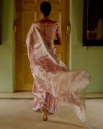 Women Handloom Tissue Silk Saree - Image 3