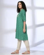 Women Embroidered Straight Kurta & Pants - Image 4